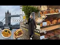 london vlog | coffee houses, borough market, bakeries, london eye/big ben, famous bookshops