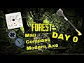 The Forest PS4 Best Start Map Compass Modern Axe On Day 0