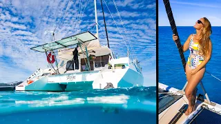 Sailing to the Great Barrier Reef to go Spearfishing. MANTAs, Turtles & Sharks (Sailing Popao) Ep.39