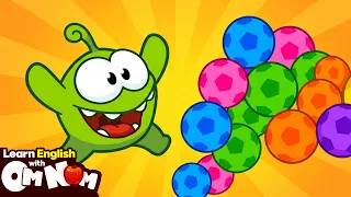 Learn Colors and Shapes🔶 with Soccer Balls⚽ | Fun Kids Learning Videos | Learn English With Om Nom