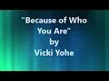 Download Lagu Because of Who You Are (Instrumental with Background Vocals)