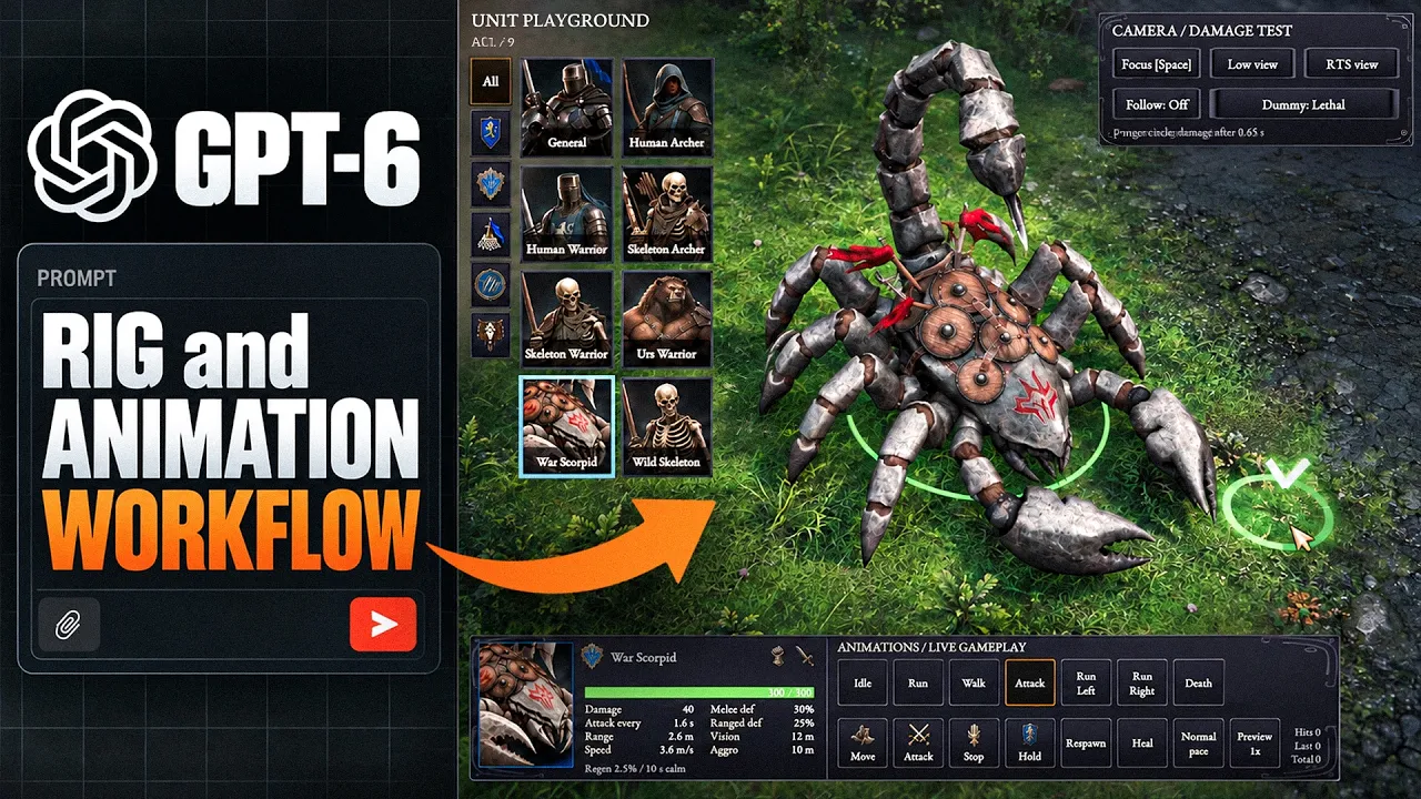 New Insane AI Animation Workflow with GPT-6 Astra: video thumbnail