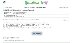 Java Practice It 6 6 scannerTokens2 file processing scanner tokens