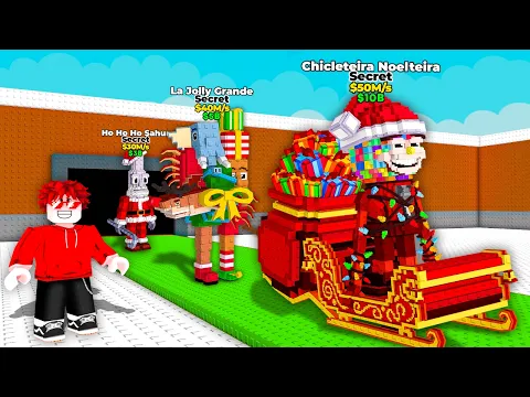 Video Thumbnail: Conseguí los BRAINROTS NAVIDEÑOS más OPs de Steal a Brainrot...