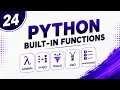 24 Python Built-in Functions Explained Lambda map filter zip enumerate