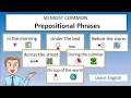 50 Most Common Prepositional Phrases - English Grammar