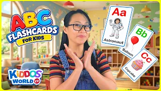 Learn ABC Phonics A-Z with Miss V | Alphabet, English Vocabulary for Kids | Kiddos World TV