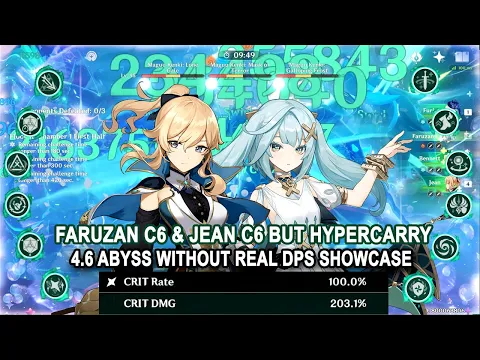 Download MP3 Faruzan C6 & Jean C6 but HyperCarry with Perfect Stats - 4.6 Abyss Without Real DPS Showcase