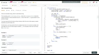 Leetcode 394 Decode String Java