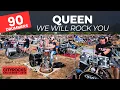 Download Lagu QUEEN - We Will Rock You - 90 drummers (The biggest rock flashmob in Central Europe) @CITYROCKS