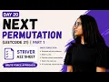 Day 20 - Next Permutation LeetCode 31 Brute Force DSA Series