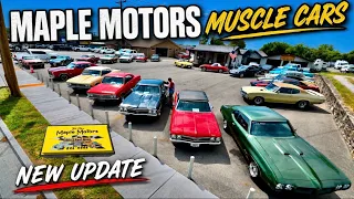 Classic Muscle Cars Maple Motors 26 Lot Walk Inventory Update Hotrods SportsCars Antique Deals