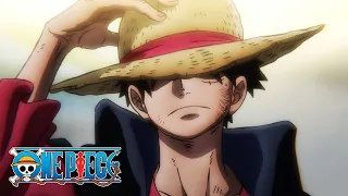 Luffy Knocks Down Kaido One Piece
