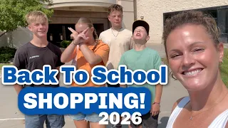 Back to School SHOPPING with 4 Kids!