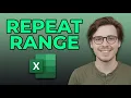 How to Repeat a Range Multiple Times Using a Formula in Excel Updated 2026