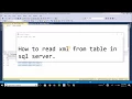 read xml from table in sql server with cross apply