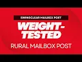 SwingClear Rural Mailbox Support - Weight Tested