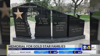 Memorial for Gold Star Families in downtown Indianapolis