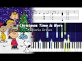 Download Lagu Christmas Time Is Here (Charlie Brown) - Piano Tutorial with Sheet Music