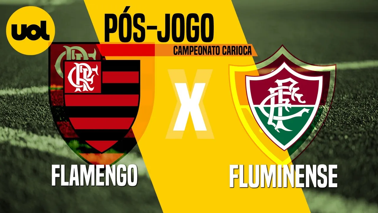 FLAMENGO vence o FLUMINENSE no jogo de ida da FINAL do CAMPEONATO CARIOCA