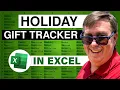 Excel - Holiday Gift Tracker With Pop-Up Pictures in Excel