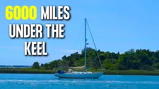 Sailing Brothers In The USA!  Big Red Engines and Fitting Galley Salt Water Tap  Ep 68