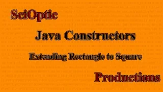 Java Constructors - Extending Rectangle to Square