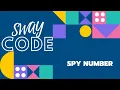 SPY NUMBER NUMBER TYPE QUESTION SOLUTION SWAY CODE