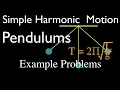 Simple Harmonic Motion 2 of 16 Pendulum Calculating Period Frequency Length and Gravity
