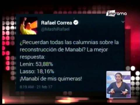 Correa resalta apoyo al Si en consulta de paraísos fiscales