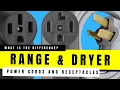 What s The Difference Clothes Dryer vs Range Stove Oven Power Cords and Outlet Receptacles