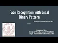 Face Recognition with Local Binary Patterns Paper Presentation I IITJ Computer Vision