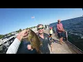 Gant Outdoors Fishing off the dock in Door County WI Fish Creek