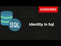 Use of identity in primary key sql