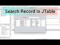 Search data from JTable in Java using JTextField