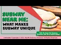 Subway Near Me What Makes Subway Unique
