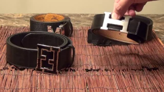 Which is better 4 Designer Belt Quality Comparison Hermes H Belt Louis Vuitton Fendi and MCM