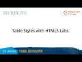 MindTap Programming HTML5 Lab - Table Styles