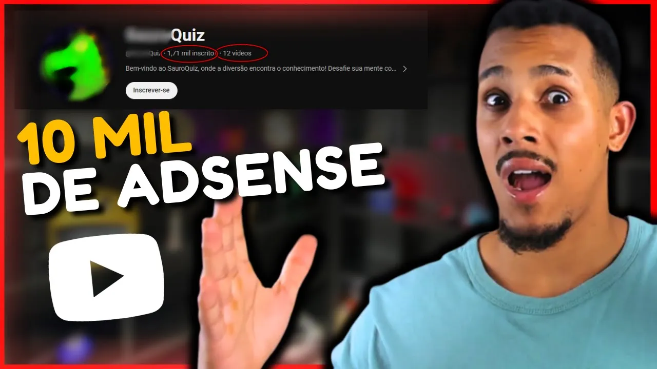 10 MIL com YOUTUBE DARK com canal de 1.000 INSCRITOS