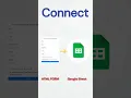 Connect HTML Form with Google Sheets