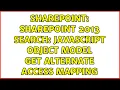 Sharepoint SharePoint 2013 Search JavaScript object model get alternate access mapping