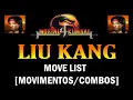 Mortal Kombat 4 PS1 - Liu Kang Move List