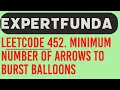 Minimum Number of Arrows to Burst Balloons Leetcode 452 Java Solution with Greedy algorithms