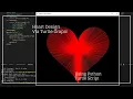 Creating Heart Shape Design via turtle graphics KhushiAGraphicDesigner