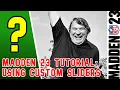 Tutorial How to use custom sliders in NFL Madden 23 on PS5