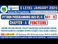 Day-13 Function in Python Python Python Programming for O Level O Level Preptshala
