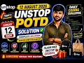 Unstop POTD 12 August 2026 Complete Solution Daily Coding Challenge Step-by-Step Explanation