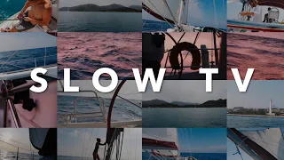 SLOW TV – Sailing to Sardinia – ASMR relaxing OCEAN SOUNDS