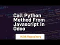 Call python method from javascript in odoo