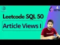 5 Article Views I LeetCode SQL50 sql tutorial sql full course SQL Leetcode sql course